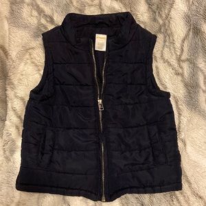 A Size 2-3T  navy blue puffy zip up vest